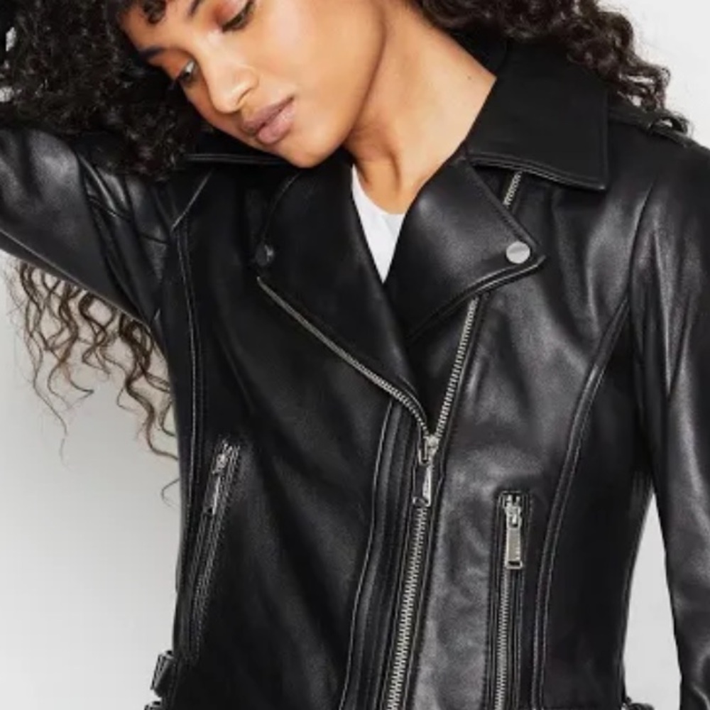 BCBG GENERATION MOTO LEATHER JACKET